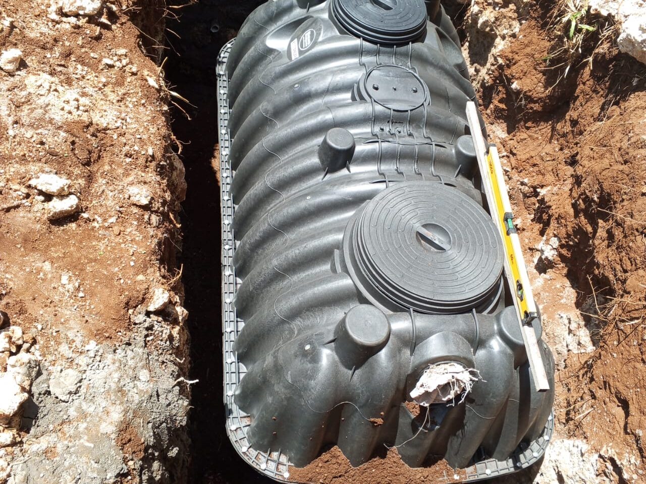 Image of a Plastic Biodigester in Kenya